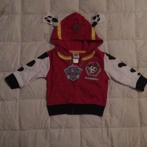 New 12m marshall paw patrol hoodie!